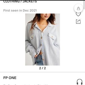 ISO free people one scout jacket blue moon small or medium